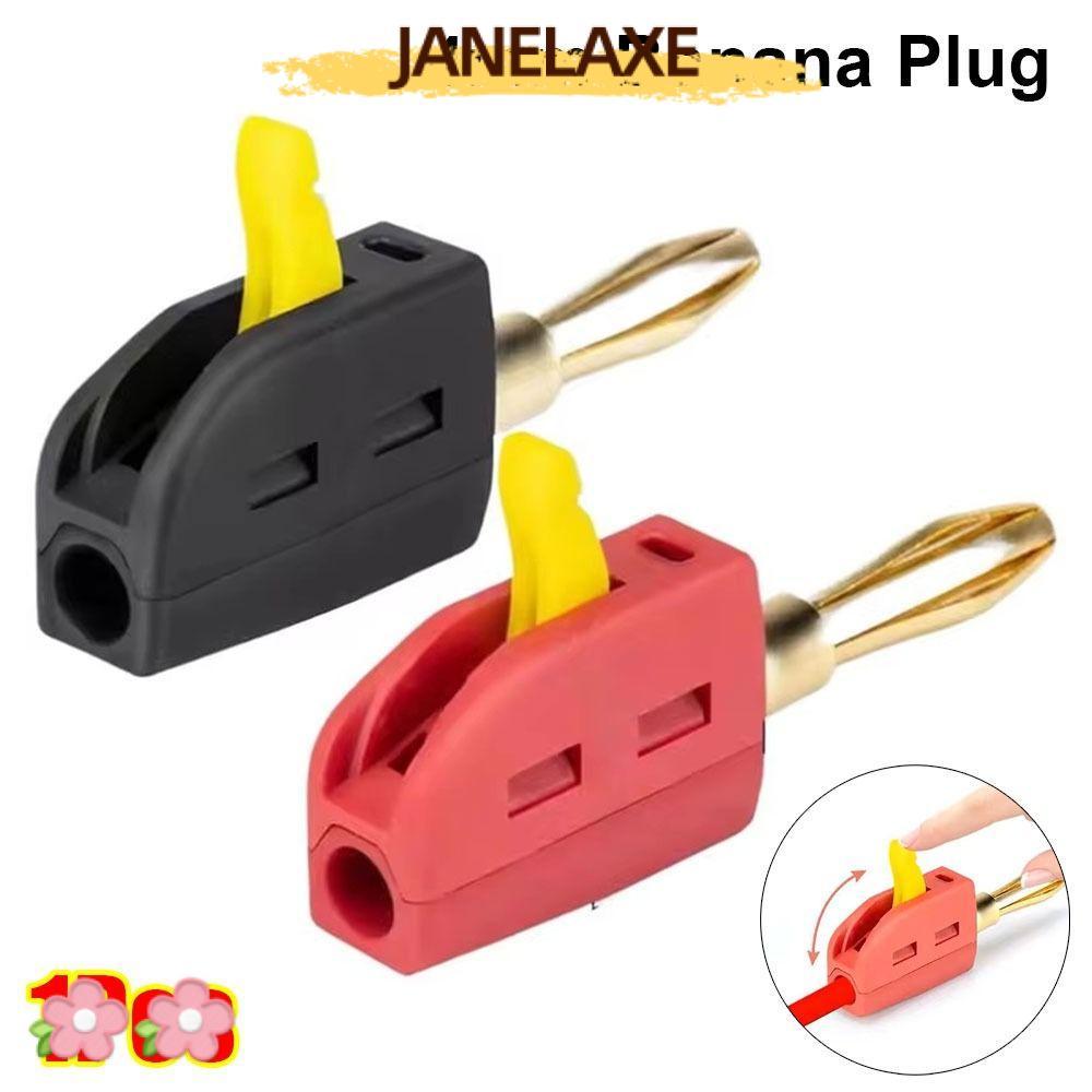 JANELAXE932JN 1 ชิ้น Quick Connect Banana Jack, High Current 32A ทองเหลือง Banana Plug, ทนทาน Solder