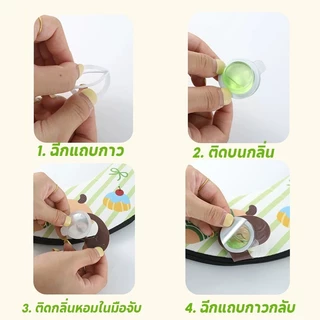 ฝารองนั่งชักโครก PU ลายการ์ตูนน่ารัก มีน้ำหอมในตัว กันน้ำ ไม่ต้องล้าง หนาและนุ่ม พร้อมด้ามจับ