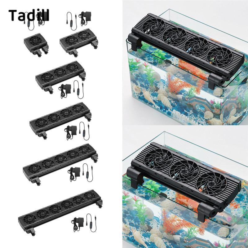 Tadill พัดลมตู้ปลา Hydroponic Cooling มุมปรับ Chiller สําหรับถังปลาน้ําเค็มสดอุปกรณ์
