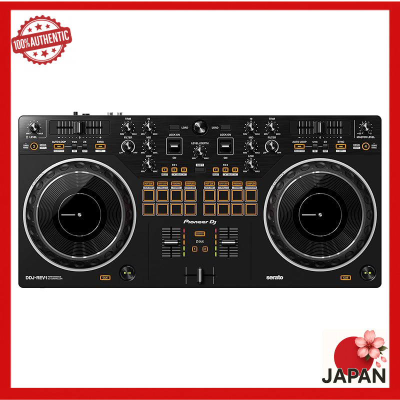 Pioneer DJ Serato Lite Compatible Scratch Style 2-Channel DJ Controller DDJ-REV1