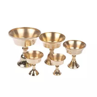 (GOOD) เชิงเทียนโลหะผสมทองแดงสีทองหลายขนาด Candlesti Candelabrum ตกแต่งบ้าน (ใหม่)