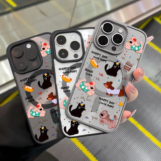 Magnetic เคส for Samsung A17 A07 A56 A57 A37 A06 A55 A16 A36 A35 A15 A54 A26 A25 S26 S25 S24 FE Ultra เคสใสกันกระแทก