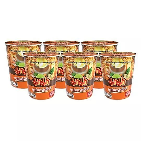 [สินค้าส่งด่วน] มาม่าคัพบะหมี่ต้มยำกุ้งน้ำข้น 60ก.X6 MAMA CUP INST. SHRIMP CREAMY TOMYUM KUNG 60X6