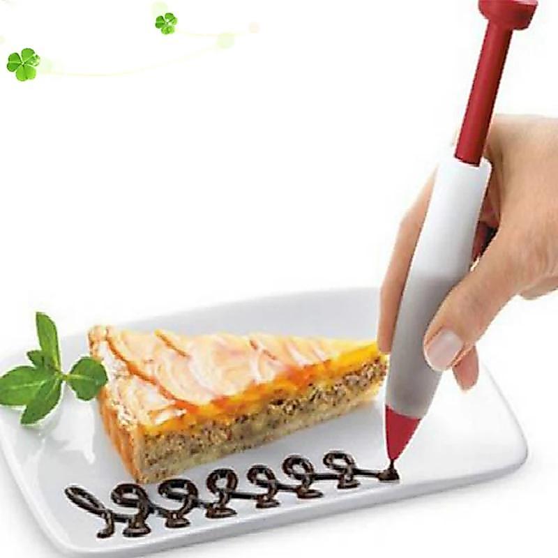Blossom Bazaar ปากกาเขียนอาหารซิลิโคนคุกกี้ Icing Piping Pastry หัวฉีดอุปกรณ์ครัว BB