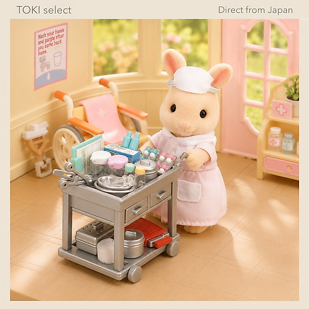 Sylvanian Families Dream Nurse Set Rabbit Doll Pretend Play Toy Collection