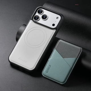 COD กระเป๋าใส่บัตรทรงบาง กระเป๋าติดโทรศัพท์ใส่บัตร ดีไซน์ 2 โทน wallet magsafe หนัง PU มินิมอล ใส่บัตรเครดิต บัตรประชาชน