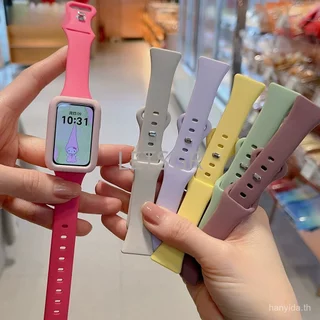 Candy Color Slim Strap + เคสนิ่มสําหรับ Huawei Watch Band 11 Smartwatch Band สายรัดข้อมือซิลิโคนสําหรับ Huawei Watch Band 11 Pro