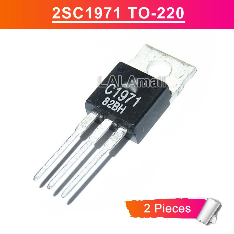 2pcs C1971 TO220 2SC1971 TO-220 2SC1971-01 NPN RF เพาเวอร์แอมป์ทรานซิสเตอร์ใหม่ IC