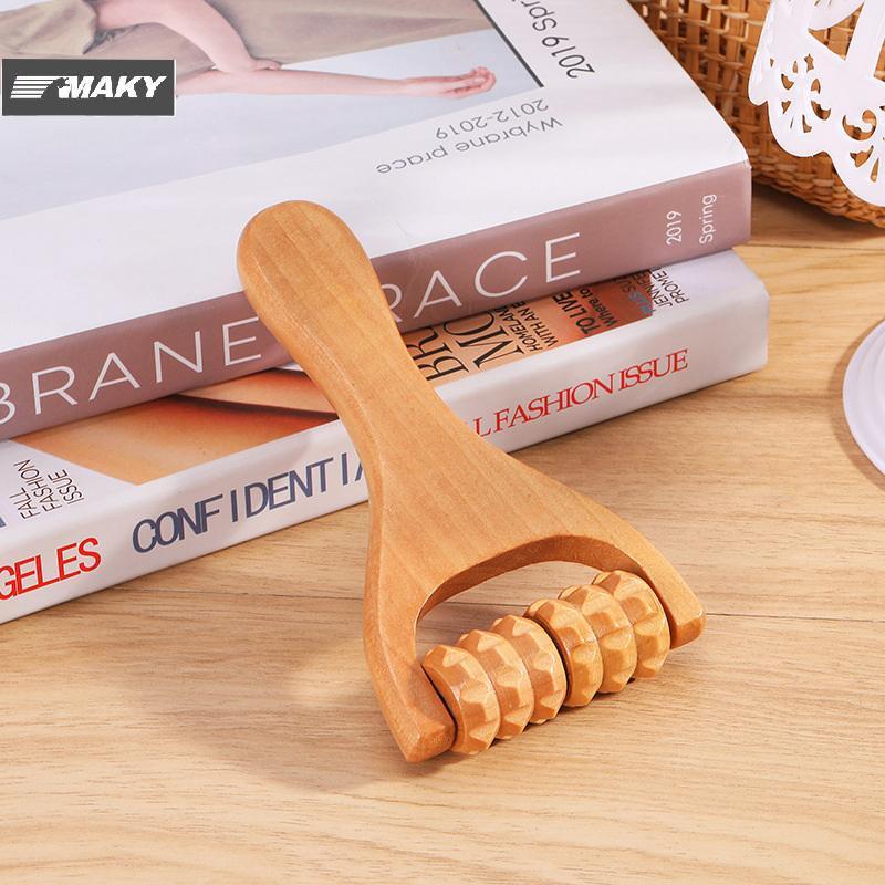 [MAKY] 1PC ไม้ Roller Massager Ne, ไหล่และขา Universal Hand Massager เครื่องมือนวดนวดเท้า TH