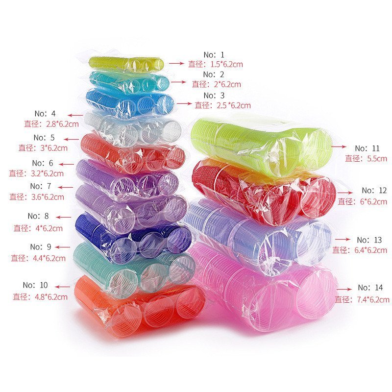 แปดตัวอักษร Bangs Curling Roller Velcro Self-Adhesive Hair Roll DIY Long Wave Pear ดอกไม้ Curling เค