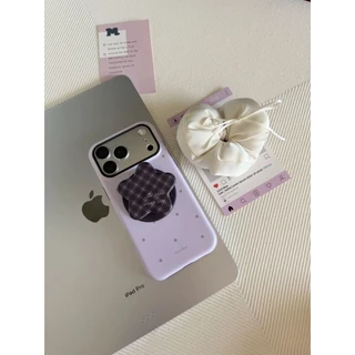 ลายสก๊อตดาวรูปแบบ Star Kickstand เคสป้องกันสําหรับ iPhone 11 12promax 13pro15pro 15promax 14 14promax 14pro 16 pro max 16 plus 17 17promax two in one case