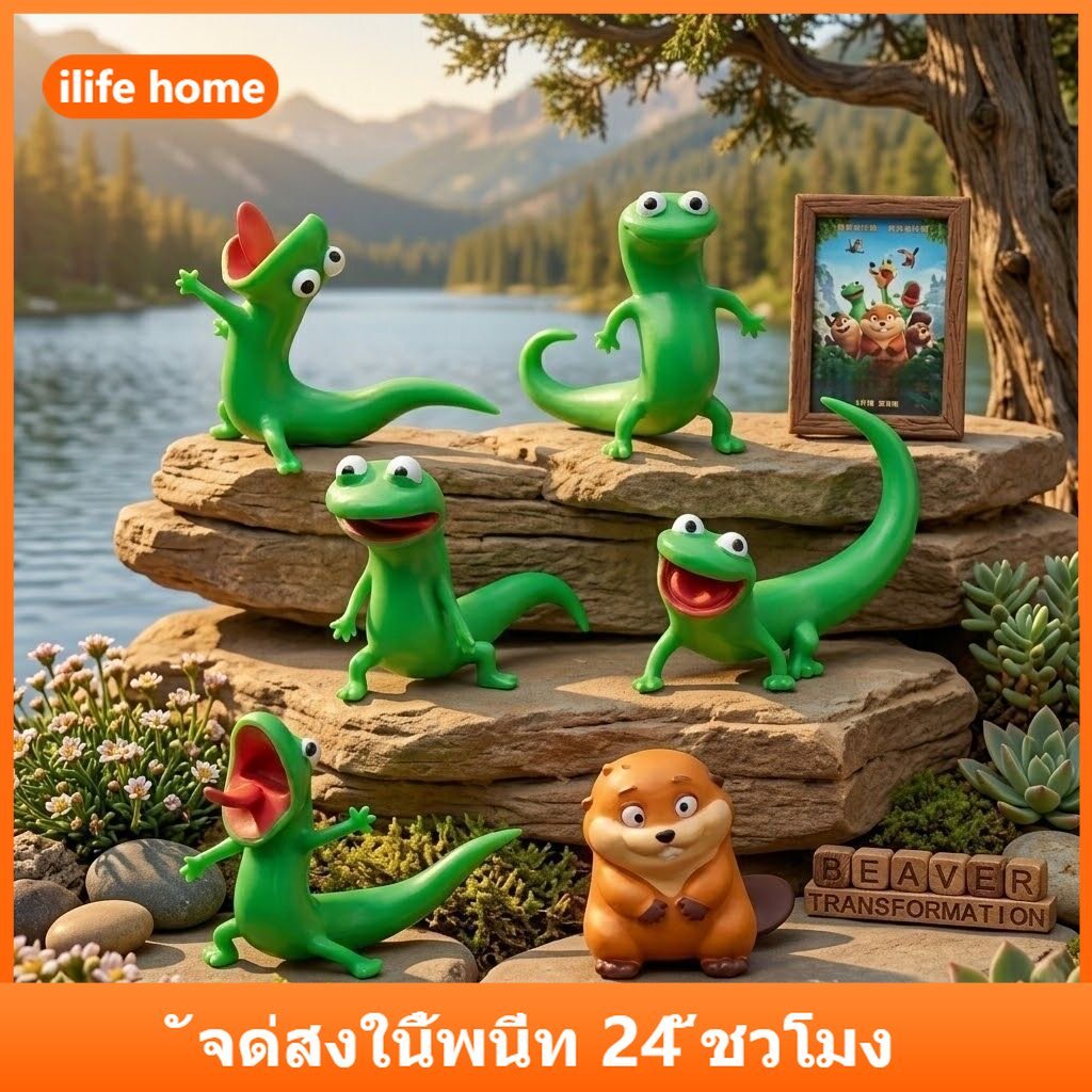 💥 จัดส่งจากประเทศไทย 💥6 ชิ้น/เซ็ตกล่อง การ์ตูนตุ๊กตารุ่นคริสต์มาสของเล่นเค้ก Topper เค้กตกแต่งเครื่องประดับ อะนิเมะ Pvc ของเล่นของขวัญรุ่น Q ตุ๊กตารูปสําหรับเด็ก