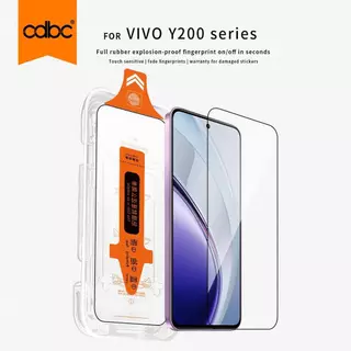 CDBC สําหรับถาดกําจัดฝุ่นอัตโนมัติปกป้องหน้าจอ VIVO X100 Series/V60 Series/X200 Ultra, Anti-Peek + HD 9H กาวเต็มฟิล์มนิรภัย