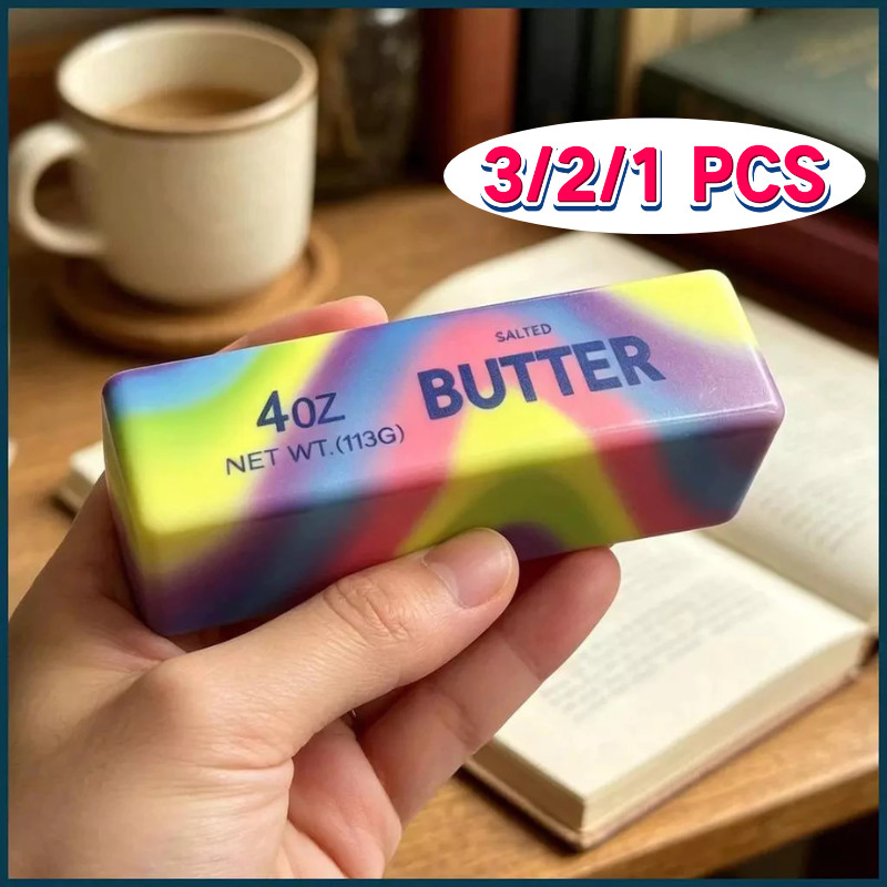 DIY Combo Butter Fidget ของเล่น Divers ขนาด Choices สีเหลืองสีชมพู Rainbow โปร่งแสง Maltose แบบพกพา Holiday Surprise ของขวัญทุกวัย
