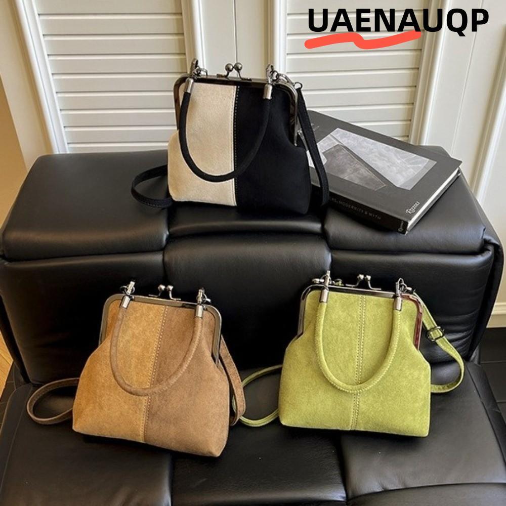 UAENAUQP Designer กระเป๋าสะพายแฟชั่นสไตล์วินเทจสีกรมท่า สําหรับผู้หญิง Crossbody อเนกประสงค์