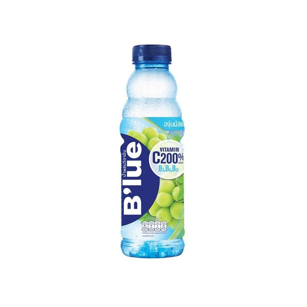 บลู น้ำผสมวิตามินซีกลิ่นองุ่นมัสแคท B’lue Vitamin C Drink Muscat Grape 500ml.