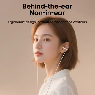 S18 หูฟังแบบแขวนหูแบบมีสาย Type-C 3.5 มม.หูฟังพร้อมไมโครโฟนชุดหูฟังสําหรับเพลงใช้ทุกวัน Stable Audio Work Office Home Listening