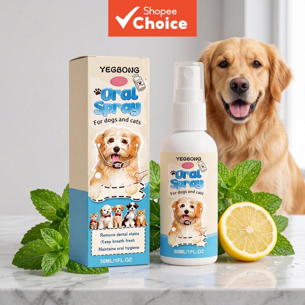 Thirty Ml Pet Oral Glycerin Mint Panthhenol สําหรับทุกวันปาก Rinse Routine Soft Bristle สุนัขฟันวางสัตว์เลี้ยงยาสีฟัน tartar remover สําหรับสุนัข