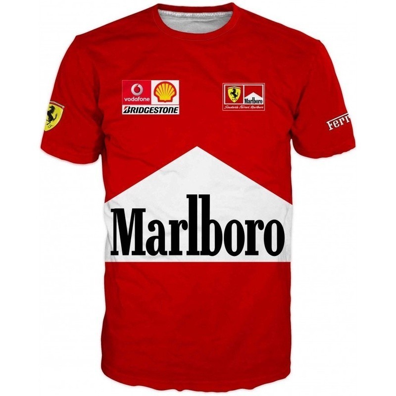 เสื้อยืด Ferrari 3D Marlboro S-5XL.