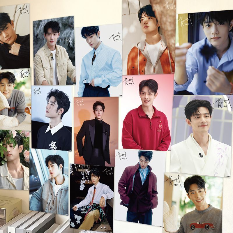 Xiao Zhan โปสเตอร์ภาพวาด elle นิตยสารสินค้าภาพถ่ายหอพักนักเรียนผนัง#肖战海报挂画elle杂志周边写真照片学生宿舍墙面6/9