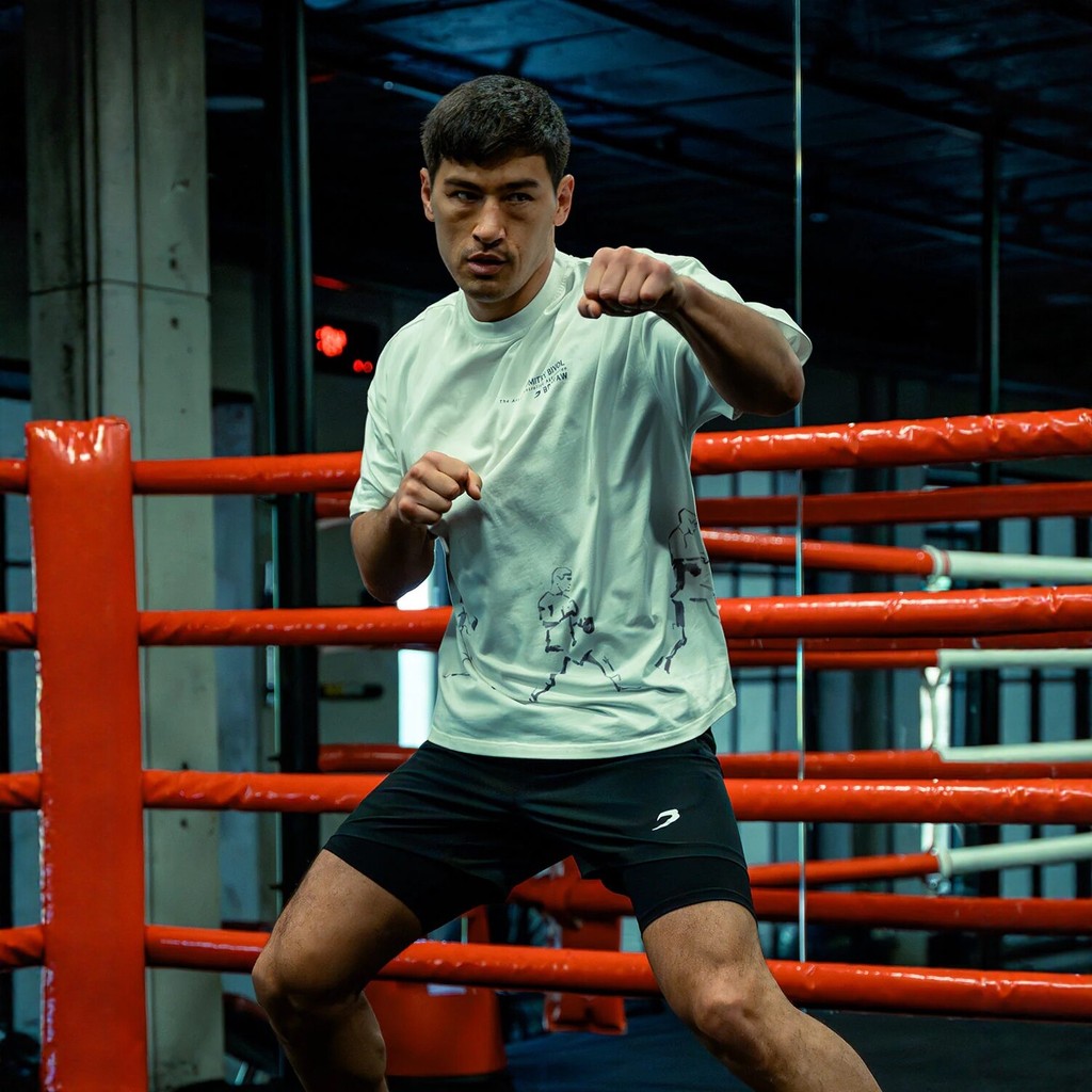 Bivol x BOXRAW Pendulum เสื้อยืดลําลองสําหรับบุรุษผ้าฝ้าย 100%