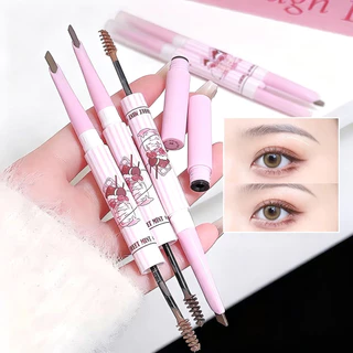 my-shop: ดินสอเขียนคิ้วและมาสคาร่าสำหรับคิ้วแบบสองด้าน (2-in-1)ดินสอเขียนคิ้ว+คิ้วมาสคาร่สีย้อมคิ้ว✨3D-EV066