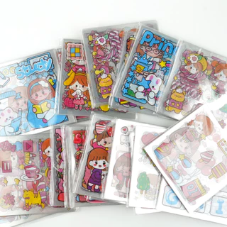 [ส่งไว] Sticker สติ๊กเกอร์ ลายการ์ตูน คละลาย สติกเกอร์ PVC น่ารัก ตกแต่งไดอารี่ สมุด เคสมือถือ DIY