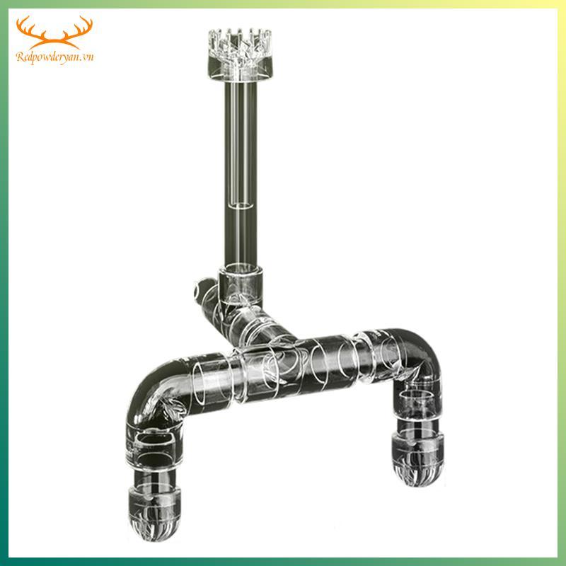 อะคริลิคโปร่งใส Aquarium Skimmer Inflow Outflow น้ําพืชถังกรองทําความสะอาดถังปลาท่อ B