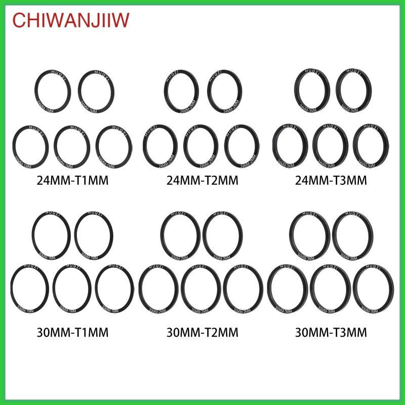 [chiwanjiiw] จักรยาน Crank ด้านล่างวงเล็บปะเก็นอลูมิเนียม Flywheel เครื่องซักผ้าชุด Cassette Freewheel Spacer สําหรับ MTB จักรยาน