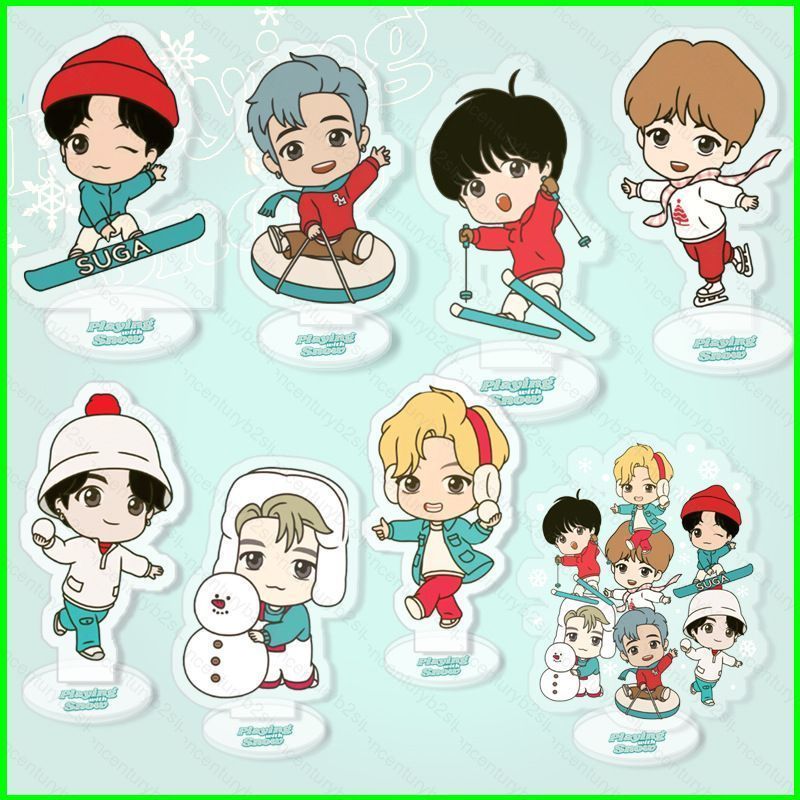 G2P KPOP BTS TinyTAN วันหยุดอะคริลิค Borad JIN RAPMONSTER J-HOPE SUGA V JIMIN JUNGKOOK Animation Act