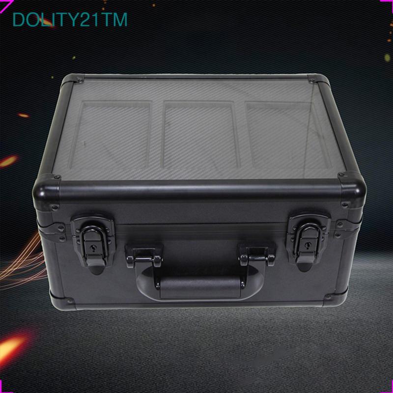 [dolity21tm] Graded Card Case, with Locks,Trading Card Storage Box,Card Slab Carrying Case for