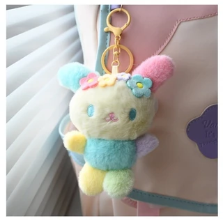 ผู้ถือบัตรตุ๊กตาตุ๊กตาจี้พวงกุญแจกระเป๋าใส่เหรียญสาวน่ารักผู้ถือบัตรตุ๊กตาการจัดเก็บ