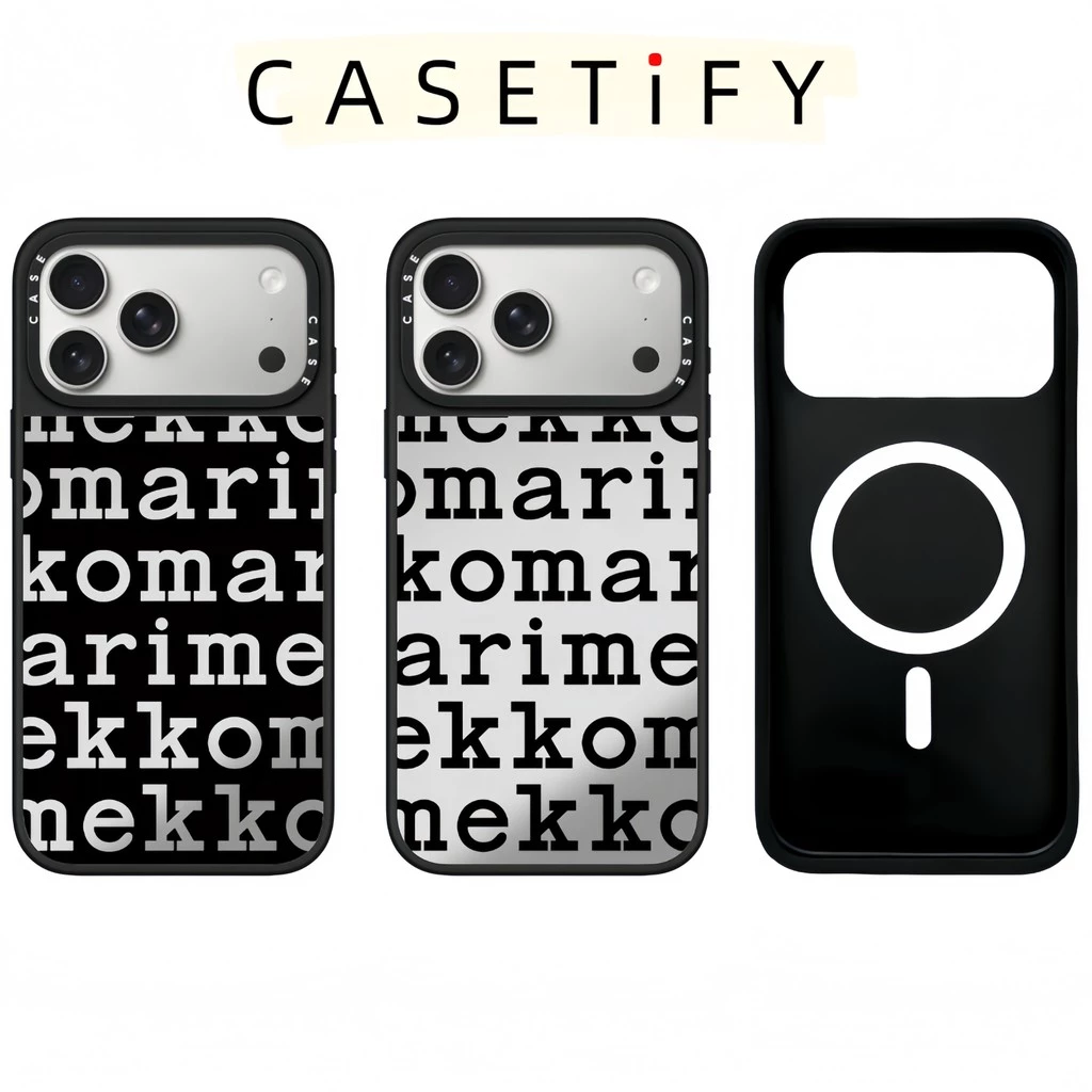 แม่เหล็กตัวอักษรสีดํากระจกเคสโทรศัพท์สําหรับ ไอโฟน 17 มือโปร สูงสุด 17 16 15 14 13 12 11 กันกระแทกป้องกันปลอก