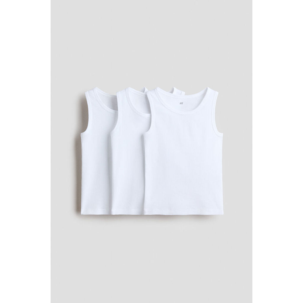 H&M(เอชแอนด์เอ็ม) เสื้อกล้ามผ้าฝ้าย 3 ชิ้น เด็กชาย 1342313_1
