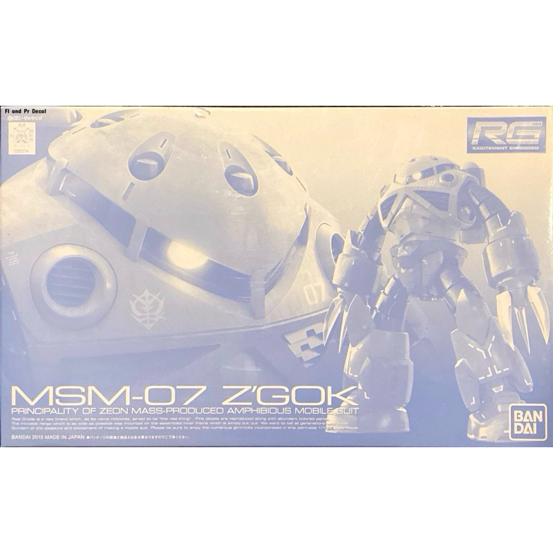 🛵พร้อมส่ง🛵 P-BANDAI RG 1/144 MSM-07 Z’Gok Mass Production
