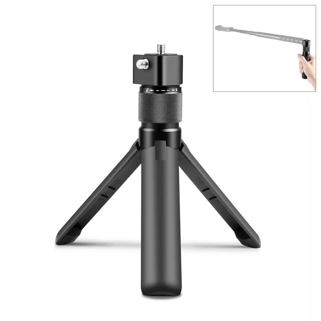 Shopp1 ขาตั้งกล้องตั้งโต๊ะหมุนได้พร้อมสกรู 1/4 นิ้ว สำหรับ Insta360 X4/X3/ONE