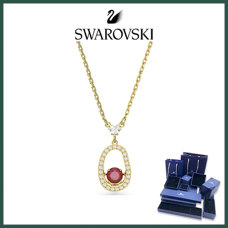 SWAROVSKI สร้อยคอสวารอฟสกี้ INFINITY แฟชั่นสไตล์ใหม่ Charm Clavicle สร้อยคอสไตล์สาว Clavicle Chain H