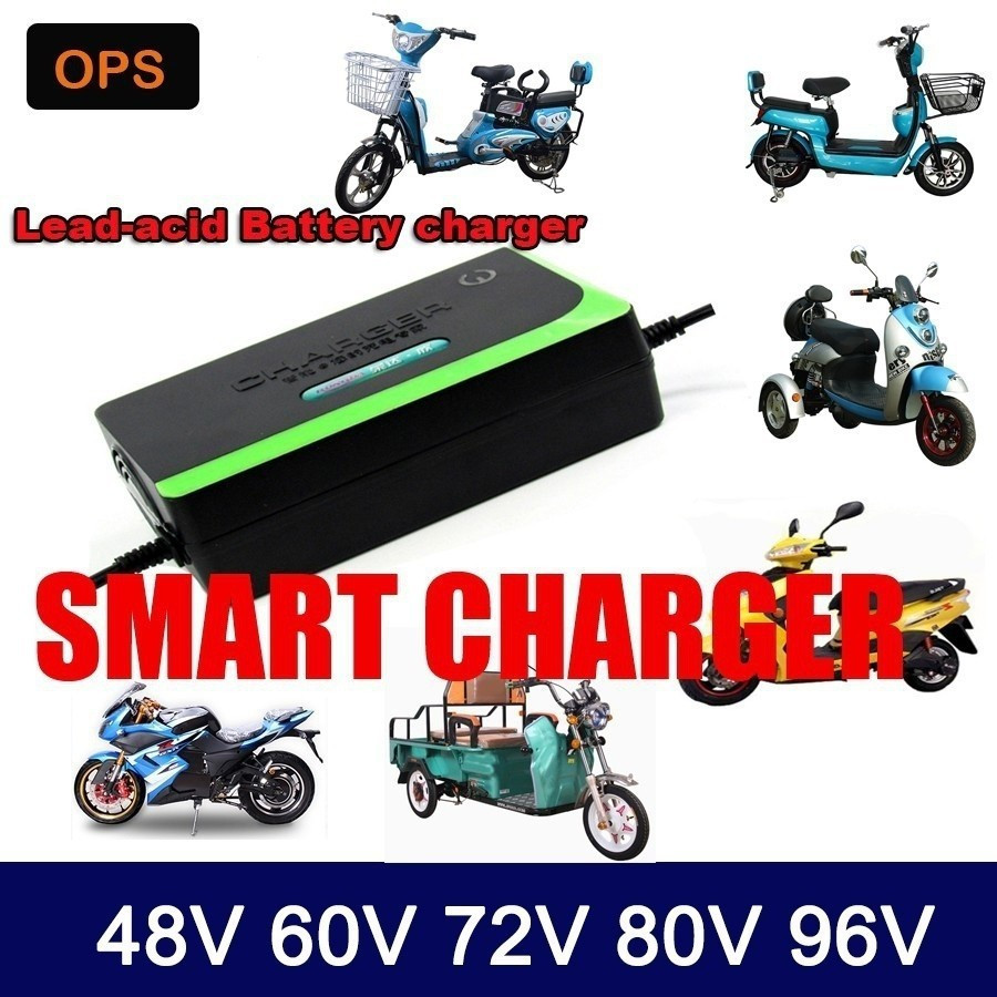 48V 60V 72V 96V 12AH 20AH 30AH 40AH 50AH 60AH ไฟฟ้าจักรยานสกู๊ตเตอร์ Charger CGZM SXHA KGRN