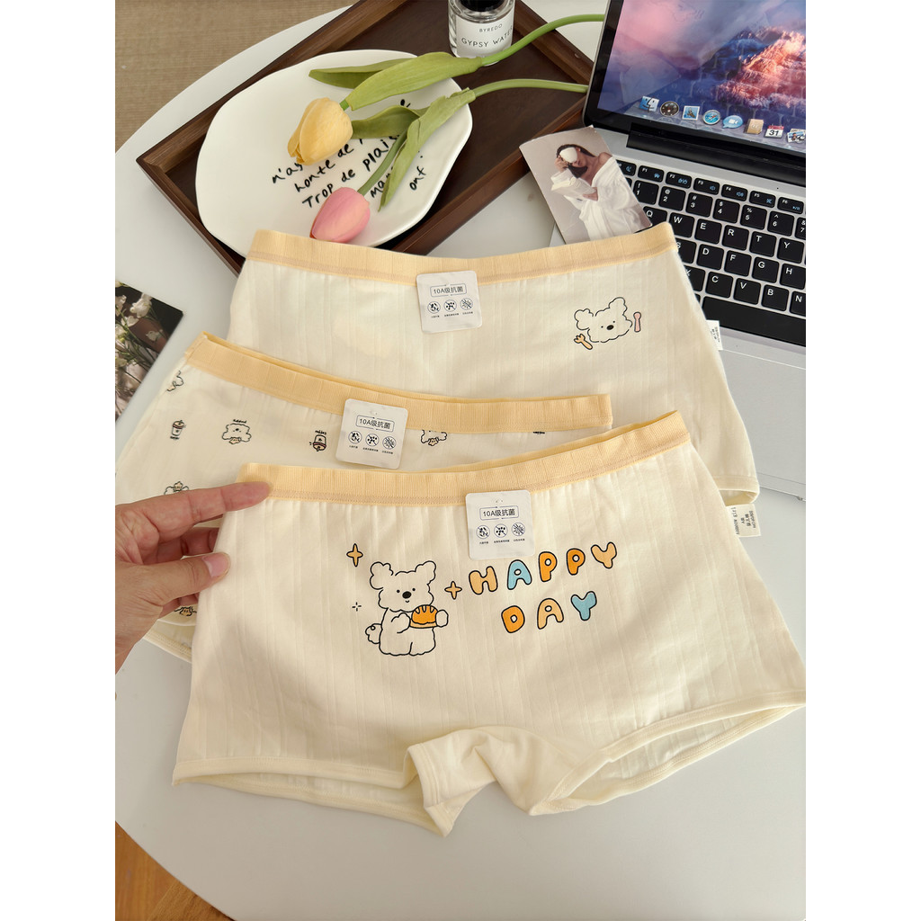 Nut Mommy Boxer Briefs Women 10A Class Baby Cotton Antibiotic Student Girl Boxer Safety Pants 2026 S
