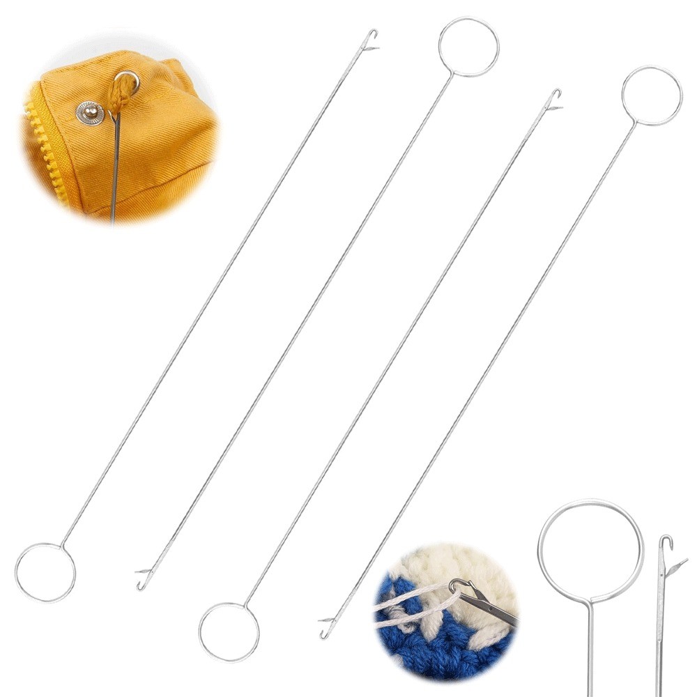 Loop Turner เครื่องมือผ้าโลหะเปลี่ยนเครื่องมือเย็บสายรัด Drawstring หลอด DIY Craft โครงการ Easy Loop Puller สําหรับเย็บผ้า