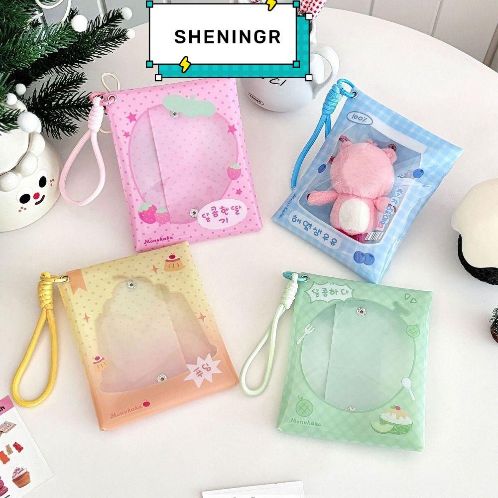 SHENING5R กระเป๋าตุ๊กตา พร้อมเชือกแขวน 10 ซม. ผ้าฝ้าย PVC พกพาเดินทางกลางแจ้ง อเนกประสงค์