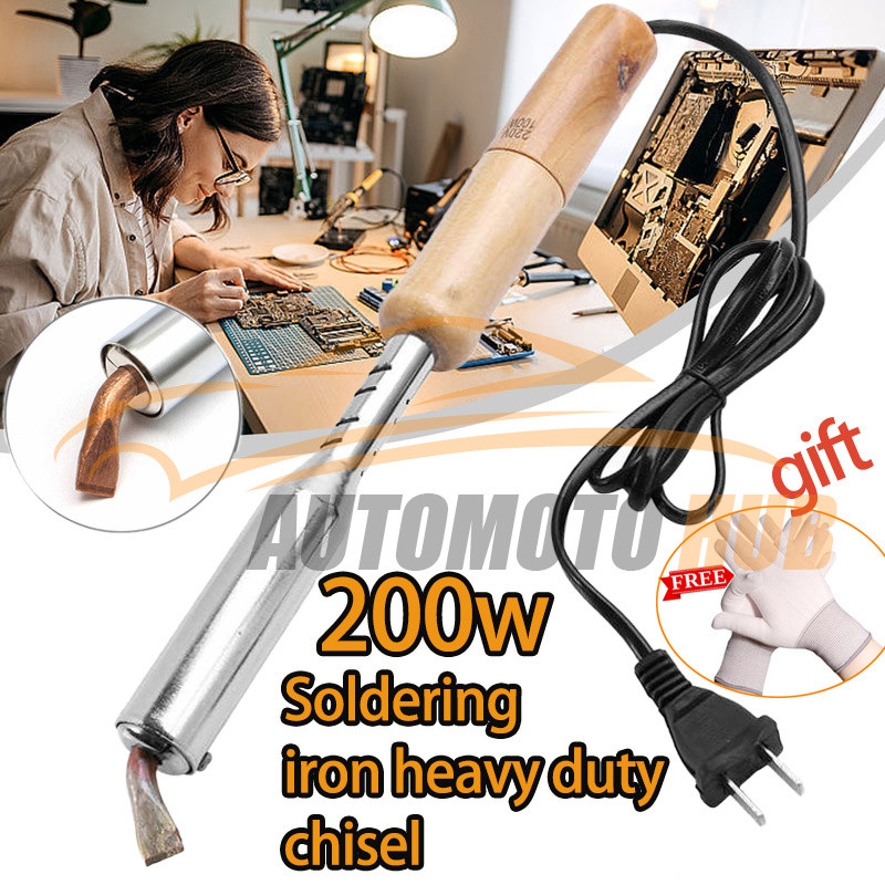 200W-300W 220V เครื่องเชื่อมเหล็กด้วยปลายทองเหลืองหัวแร้ง หัวแร้งแช่ หัวแร้งบัดกรี หัวแร้งแช่ปากงอ หัวแร้งเชื่อมสังกะสี