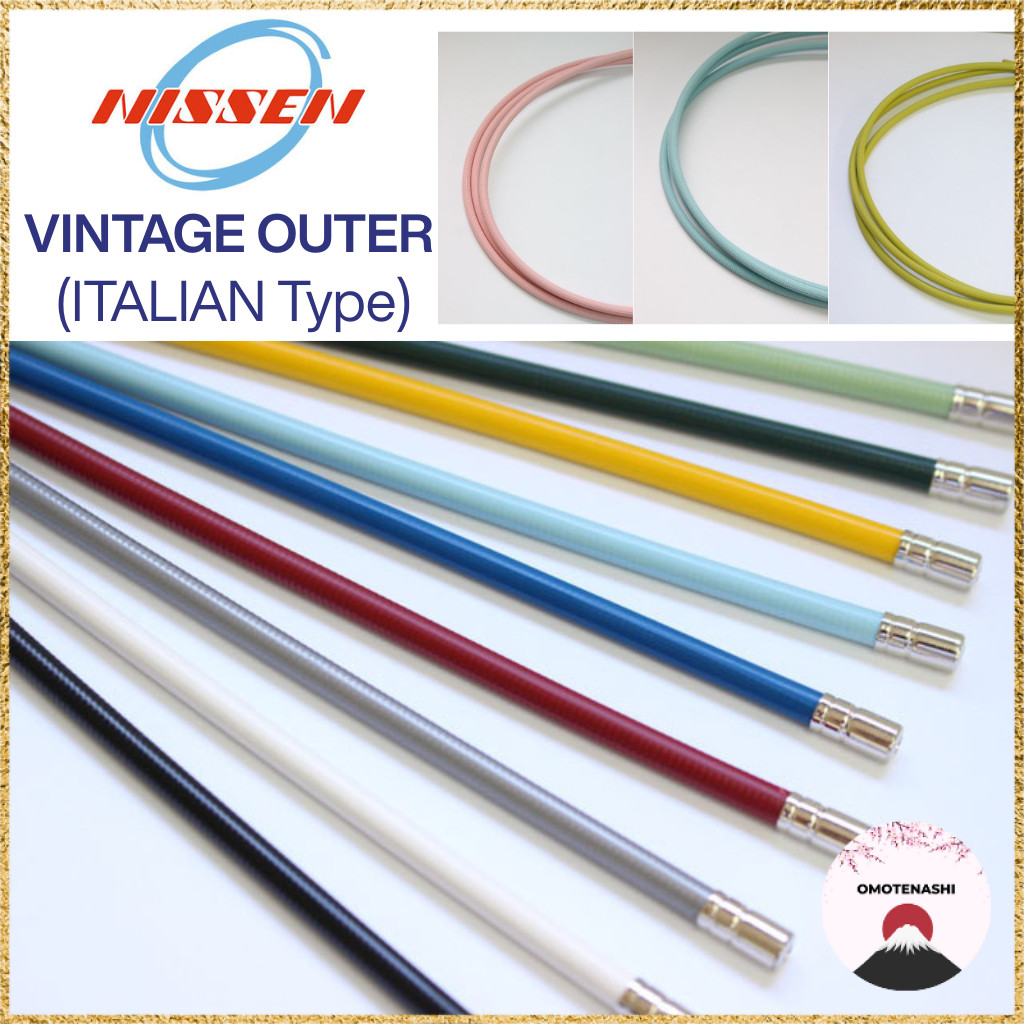 NISSEN CABLE CO.,LTD Vintage Outer Brake Cable Italian Type 2m Roll