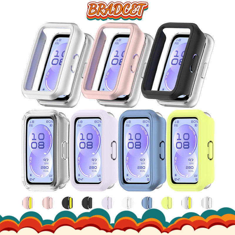 กรณีคอมพิวเตอร์แข็ง for Smartwatch Huawei Band 11 11 Pro /10 9 8 NFC อุปกรณ์ป้องกันหน้าจอรูฝาครอบกันชนอุปกรณ์เสริม
