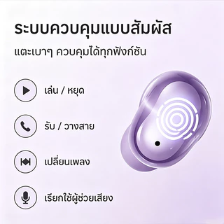 [คลังสินค้าพร้อม] หูฟังไร้สายบลูทูธ 6.0 หูฟัง TWS ไฮไฟสเตอริโอเบสเสียงแฝงต่ําชุดหูฟังสําหรับเล่นเกมจอแสดงผล นํา สําหรับ ไอโฟน หุ่นยนต์