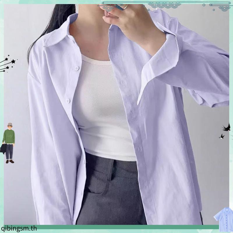 KEMEJA KATUN RIMINI - เสื้อเชิ้ตผู้หญิง Non-Formal Premium Cotton Big Zize - Varro Top 82418