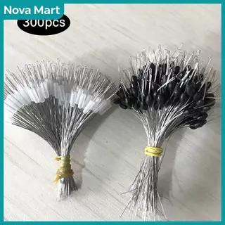 NOVA Mart 300ชิ้น/ล็อตยางลอยน้ำได้ทุ่นตกปลาที่กั้นรูปทรงกระบอก