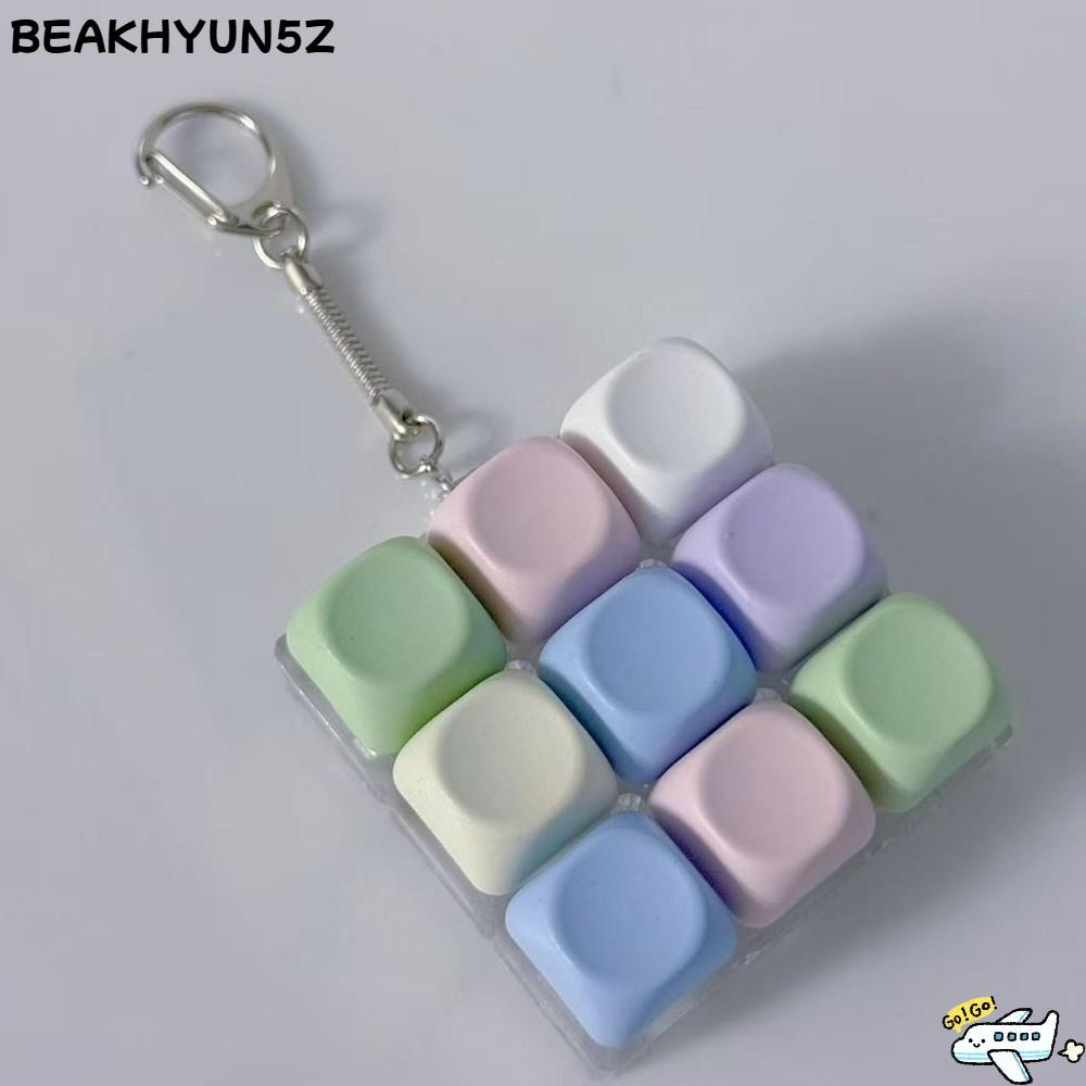 BEAKHYUN5Z พวงกุญแจปุ่มกด, คีย์บอร์ดนิ้วปุ่ม Gadget, ผ่อนคลาย 3/9 คีย์ผ่านเวลาความเครียดบรรเทา Click