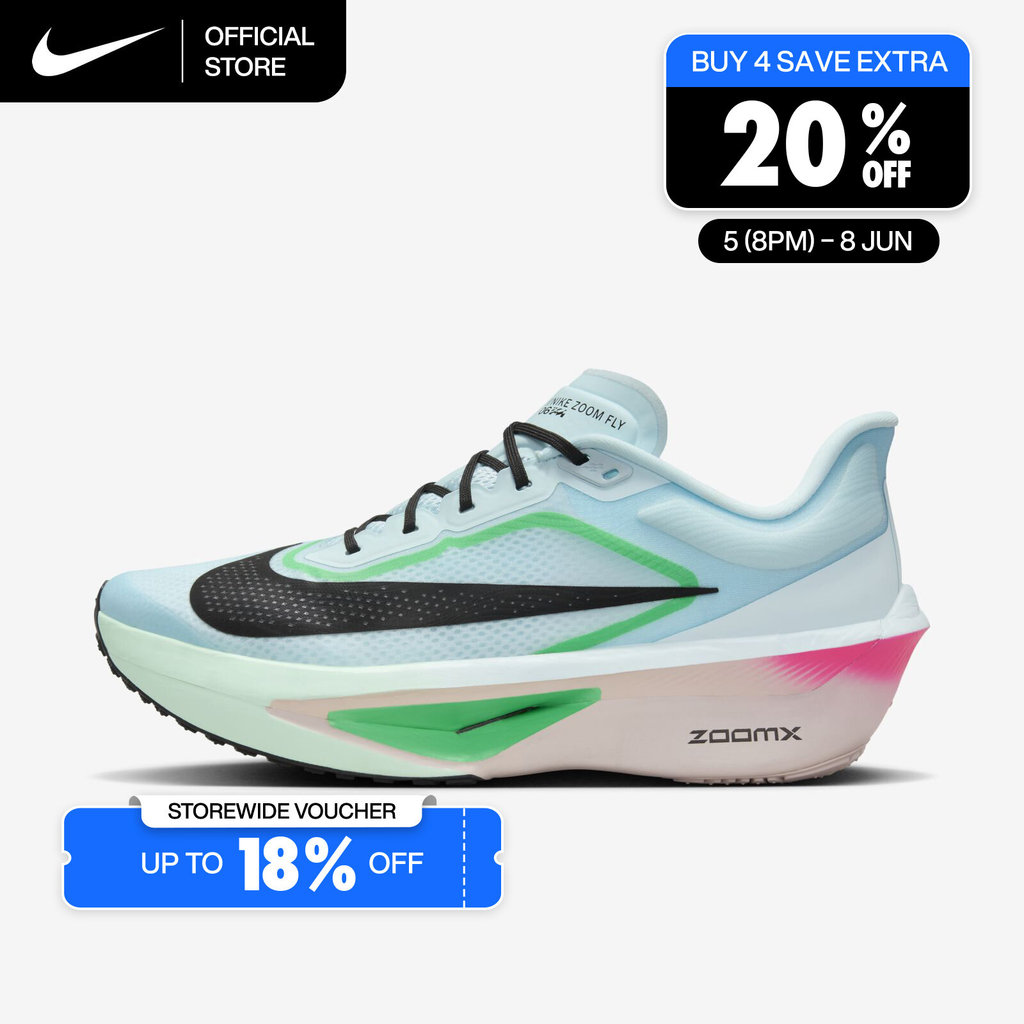 Nike Men's Zoom Fly 6 Road Running Shoes - Glacier Ice [FN8454-402]