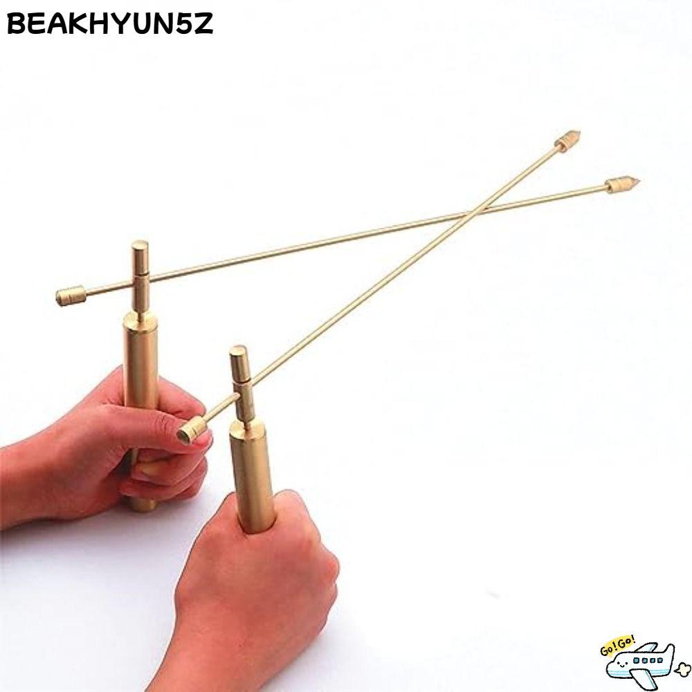 BEAKHYUN5Z 2PCS แท่ง Dowsing, ทองแดงบริสุทธิ์ 99.9% อุปกรณ์ผีทองแดง, ผีแท่งตรวจจับโลหะน้ําศักดิ์สิทธิ์